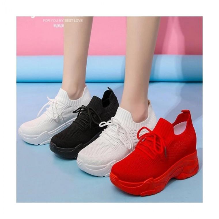 루미나D 여름 여성 6cm 삭스 키높이운동화 3컬러 웨지스니커즈