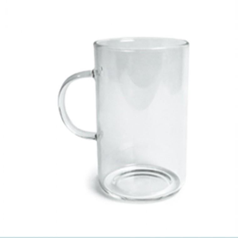 내열유리컵 500ml 2P 홈카페유리컵 손잡이유리잔 투명찻잔
