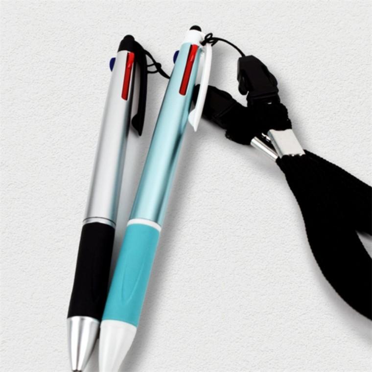 3색유성 1.0mm 볼펜목걸이 멀티펜 삼색펜