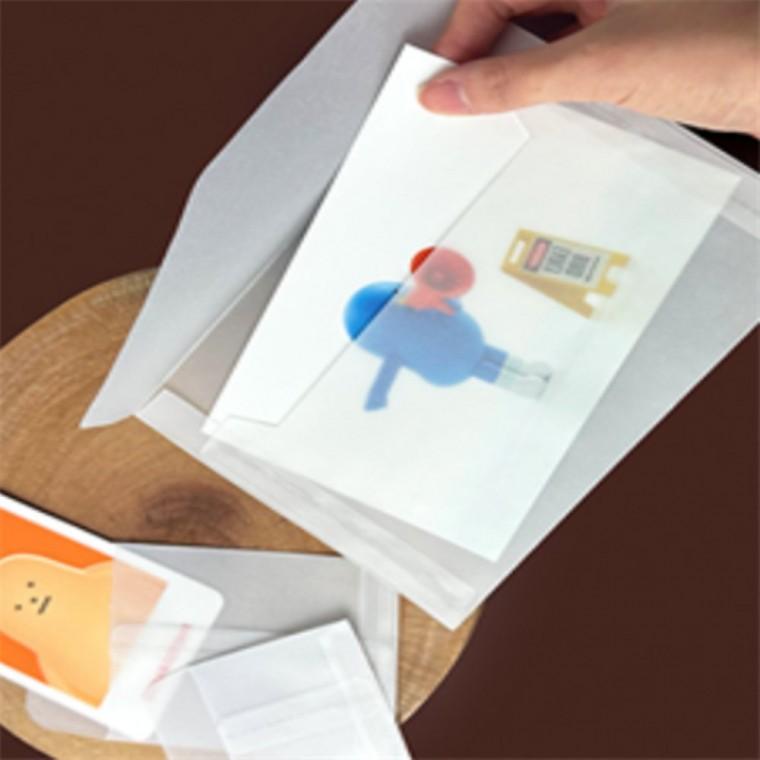 반투명종이봉투10p 셀프청첩장 초대장