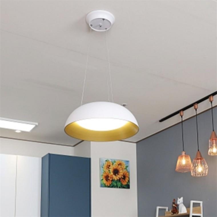 비츠온 화이트 팬던트 조명 40W 주백색 led아일랜드식탁등