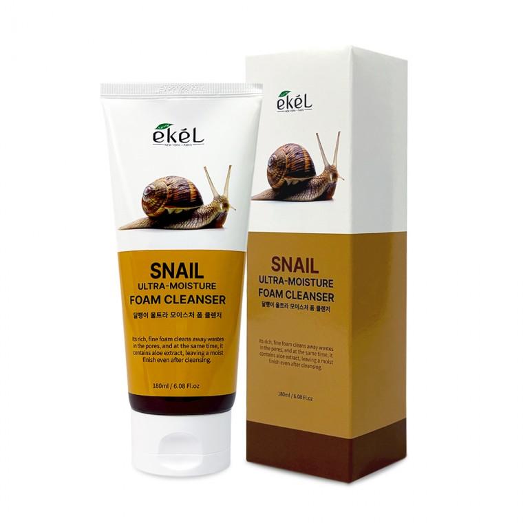 이켈 달팽이 울트라 모이스처 폼 클렌저 180ml 폼클렌징 클렌징폼 세안제