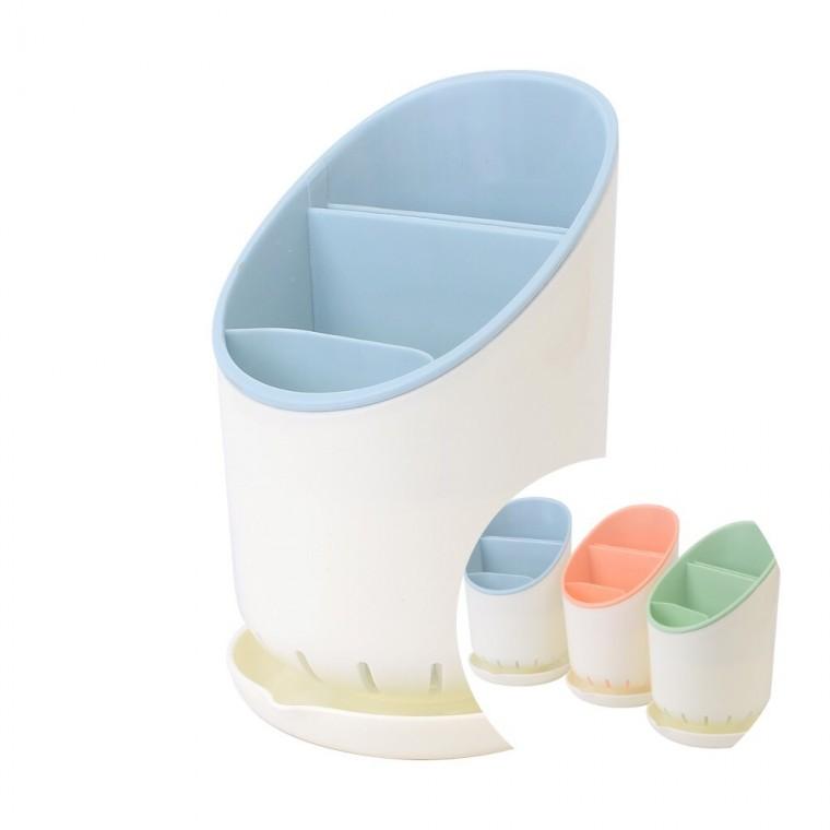 3칸 수저통 플라스틱수저통 수저꽂이 조리도구통