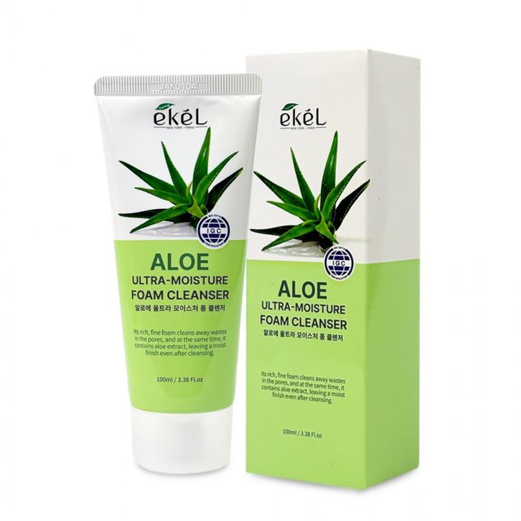 이켈 알로에 울트라 모이스처 폼 클렌저 100ml 폼클렌징 클렌징폼 세안제