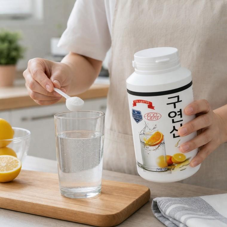 식용 무수구연산 분말 희석음용 식품첨가용 오스트리아산 동봉스푼 주방