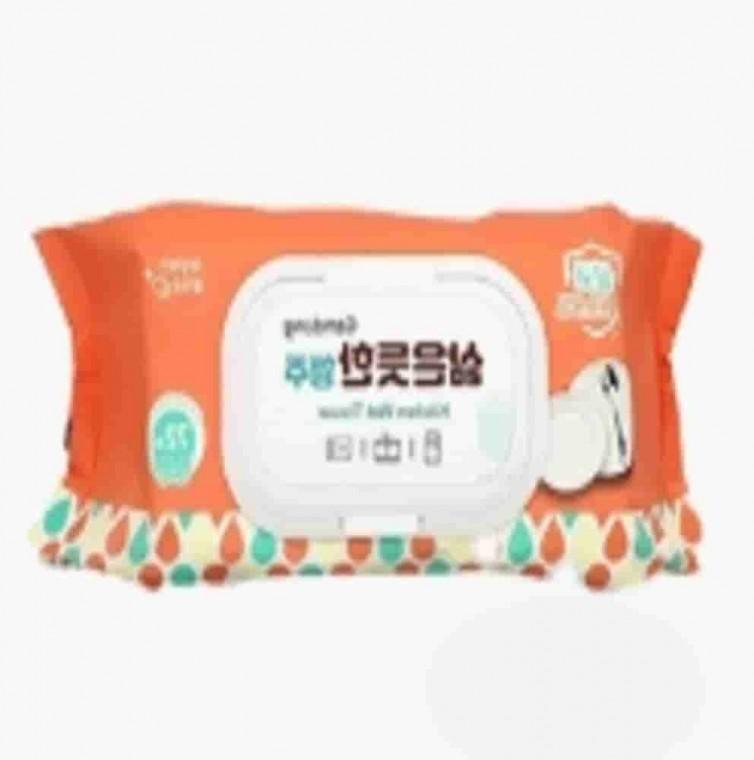 주방 창소물티슈 72매 5개 청소용물티슈 주방물티슈 주방티슈 일회용행주