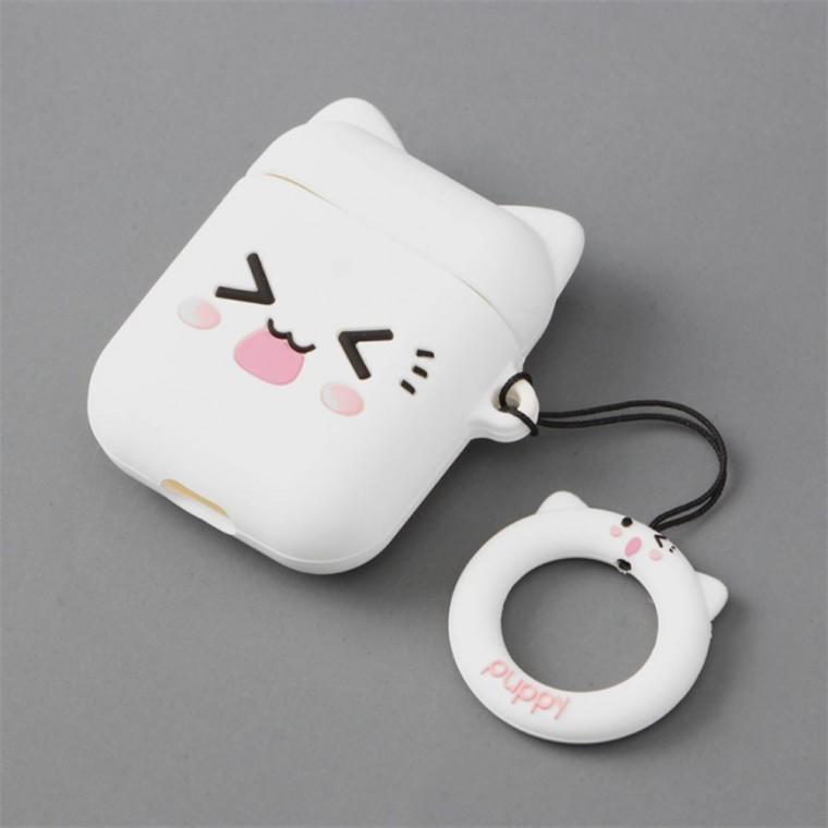 고양이 실리콘 이어폰케이스 무선이어폰케이스 무선이어폰케이스파우치 귀여운이어폰케이스