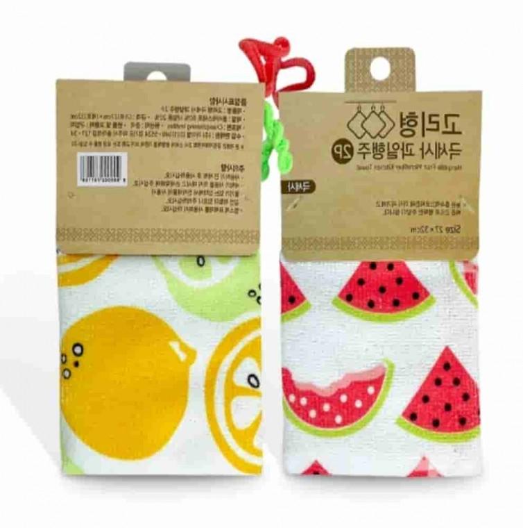 극세사 행주 2P 랜덤배송 위생행주 식당행주 다회용행주 빨아쓰는행주