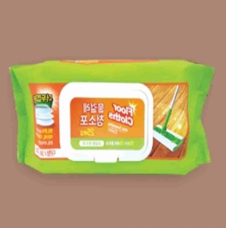 손걸레 청소포 25매 대형 38x20cm 5개 바닥물걸레 청소티슈 청소걸레 일회용물걸레청소포