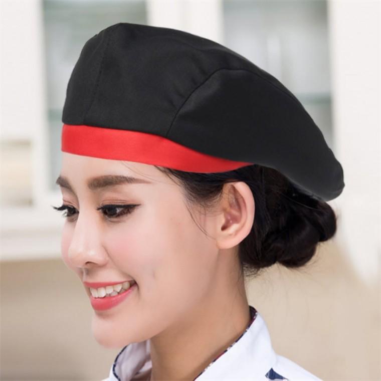 카페베레모 주방모자 블랙 레드 여자카페모자예쁜 여성베레모여름용 여자주방베레모