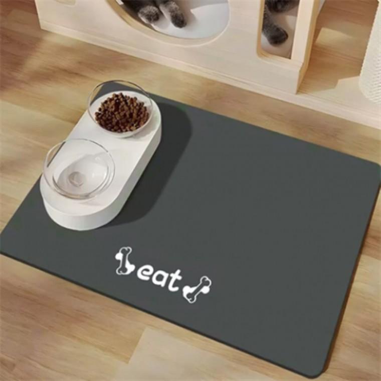 규조토 고양이식기매트 50x40cm 강아지식기매트 강아지밥그릇받침대 강아지물그릇매트