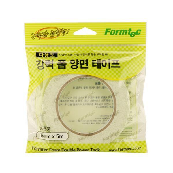 폼양면테이프 BS-531 18mmx5M 폼텍