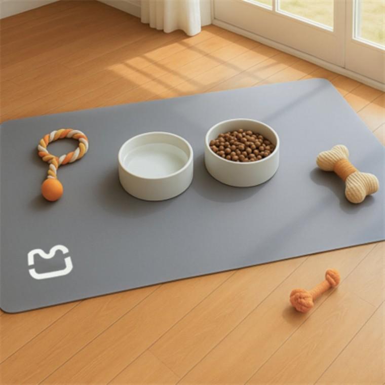규조토 애견식기매트 80x50cm 고양이식판매트 흘림방지식탁매트 고양이식기매트