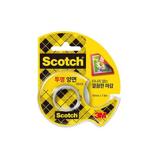 스카치 투명 양면테이프 237D 19mmx7.6M 3M