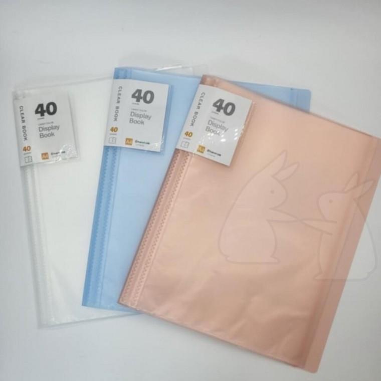 악보 화일철 문서 보관 보험증서 A4 클리어화일 투명 파랑