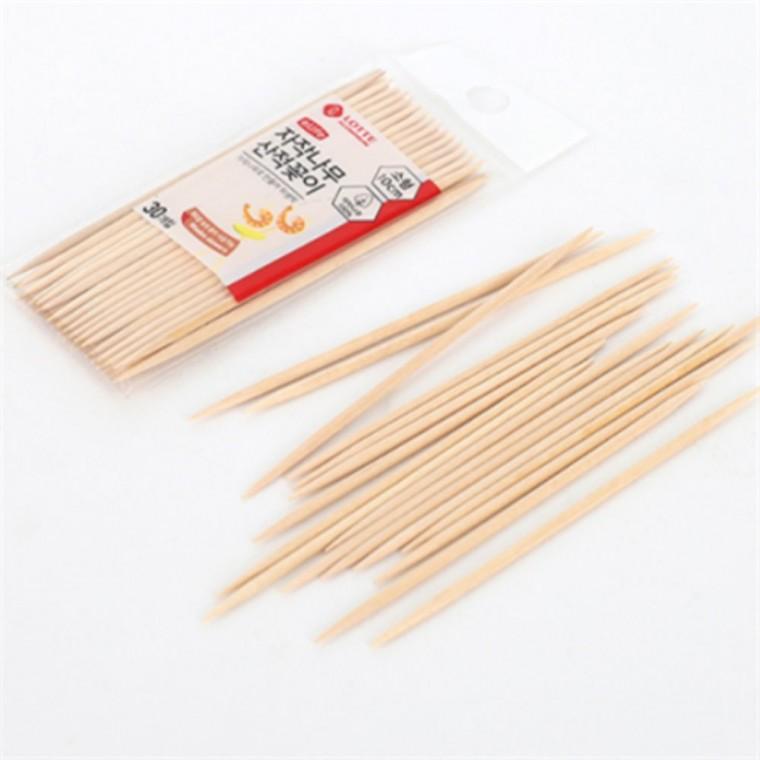 꼬치용이쑤시개 30개 10cm 자작나무산적꼬지 버섯꼬치 햄버거꽂이
