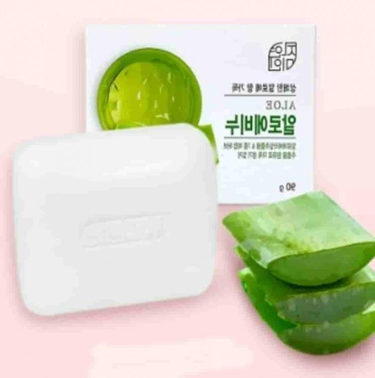 알로에 세안비누 90g 4P 화장실비누 세수비누 업소비누