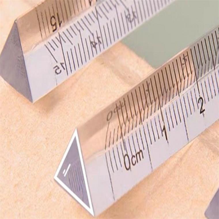 삼각자 15cm 휴대용자 투명자