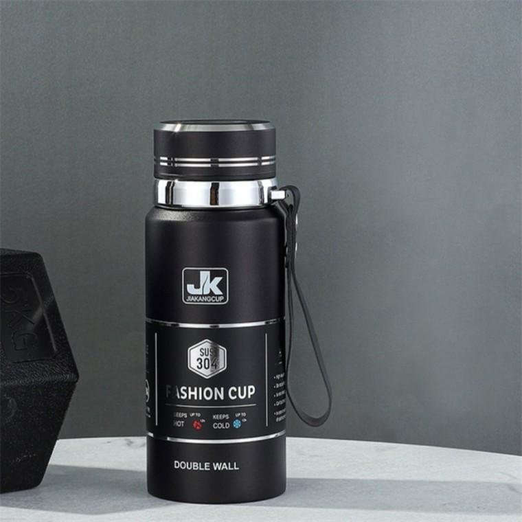 이중스텐 보온병 600ml 블랙 보온보냉물통 예쁜텀블러 보온보냉스텐진공보온병