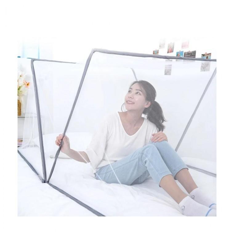 루미나D 접이식 폴딩 원터치 1초 모기장 사각 침대- 더블
