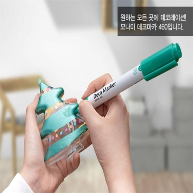 1P 모나미 데코마카 460둥근닙 라이트그린 모나미데코마카 모나미데코마카460 모나미수성마카