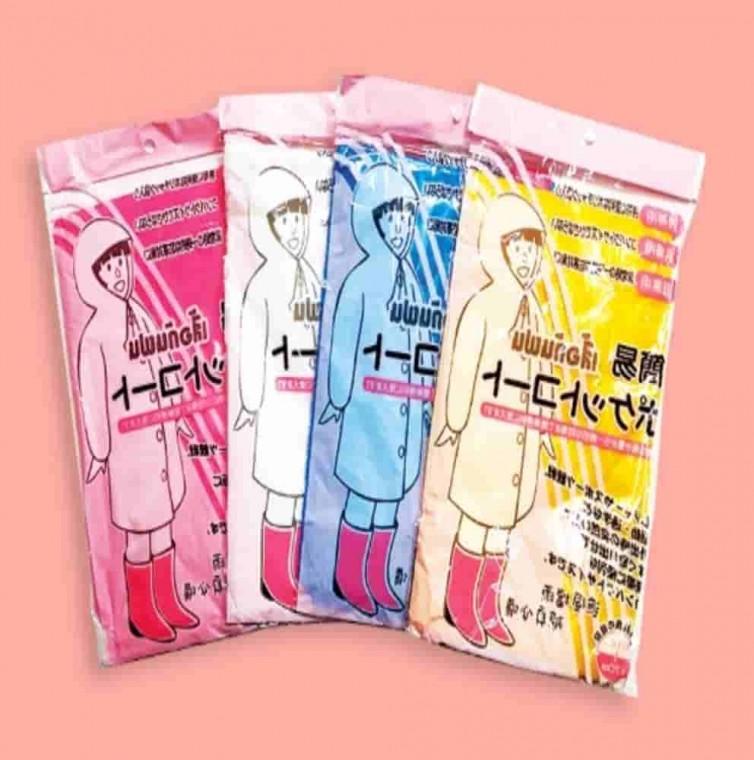 일회용 컬러우의 색상랜덤 10개 우비옷 일회용우의 코트우의 비닐우의