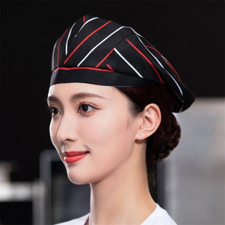 베레모 카페 주방모자 스트라이프 여성카페모자 위생모 여자주방베레모
