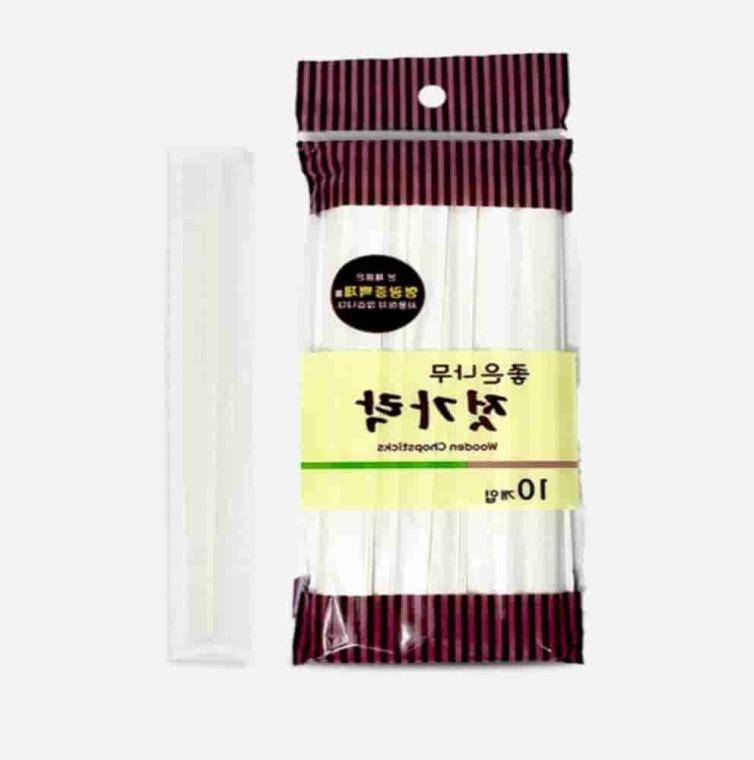 일회용 나무젓가락 10p 개별포장 일회용젓가락 나무젓가락대용량 개별포장나무젓가락 캠핑젓가락