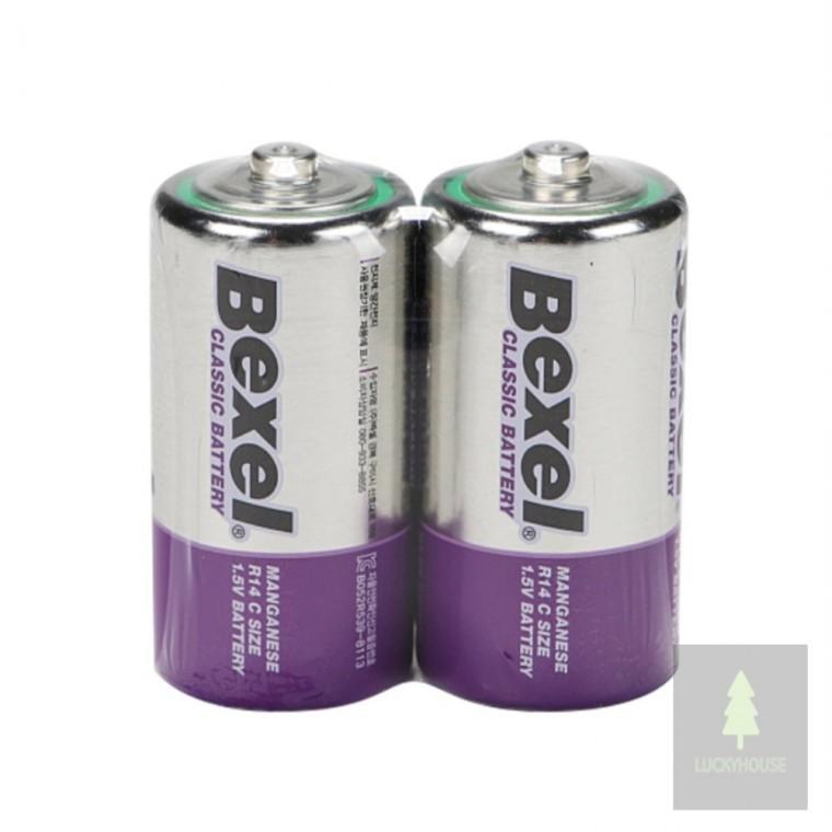 건전지 망간 CM 2개입 망간건전지 r141.5v r14c형건전지1.5v