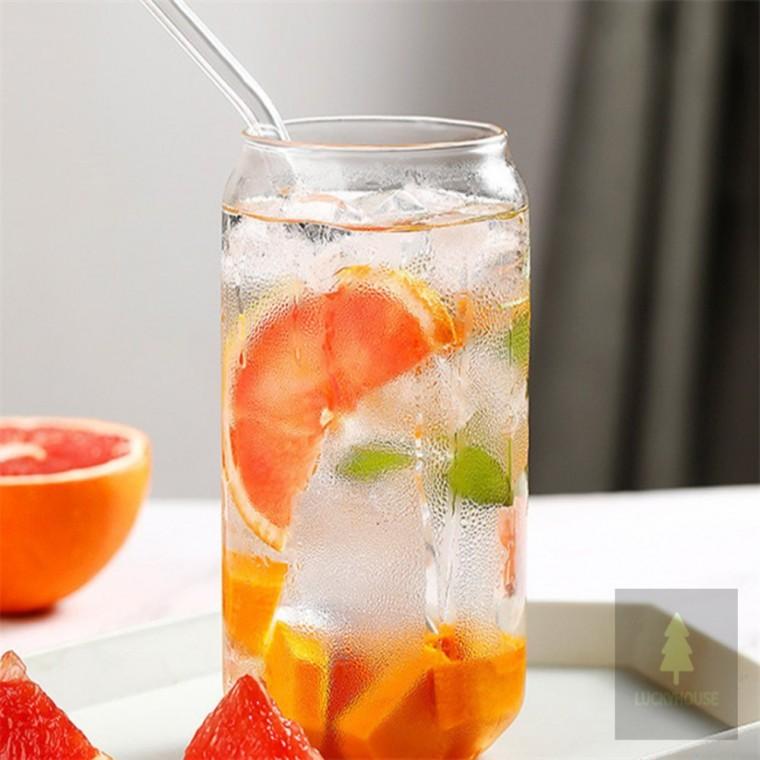 주스잔 유리컵 2p 500ml 투명유리잔 홈카페유리컵 이쁜물컵