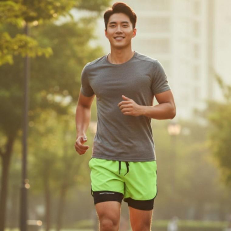 투인원 레이어드 러닝 헬스반바지