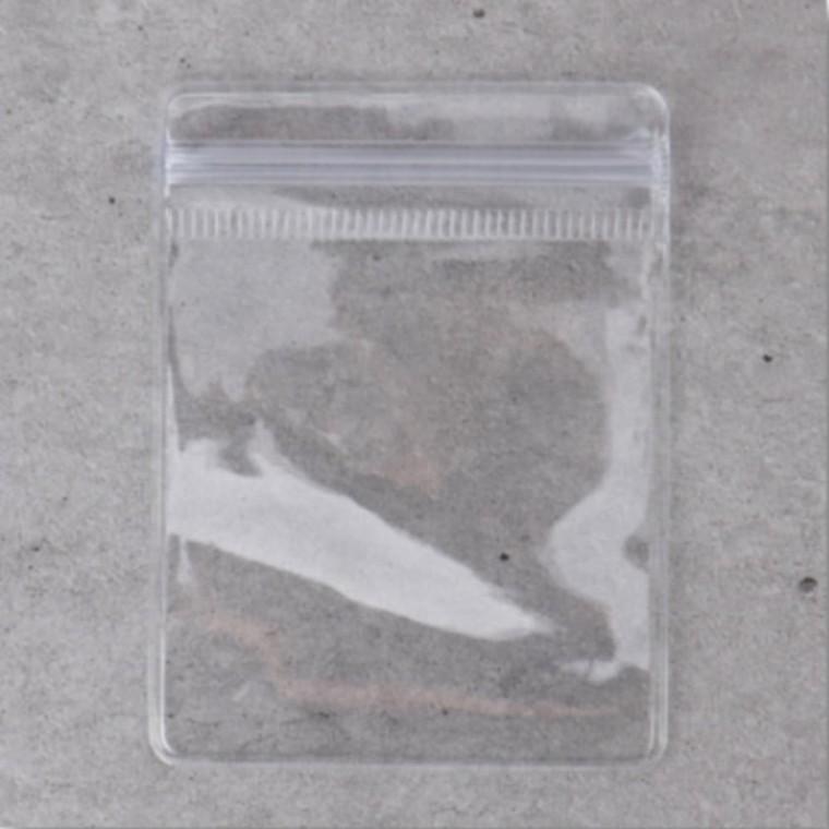 100매 6x8 두꺼운 투명 비닐 지퍼백 PVC 포장 봉투 악세사리 포장 진열 보관 포장지 수납