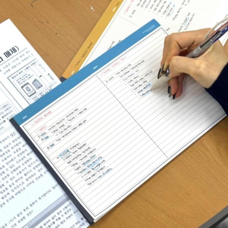 약30매 B5 떡메 유선 줄 노트 떡메모지 뜯는 수첩 필기 체크 수첩 계획표 패드