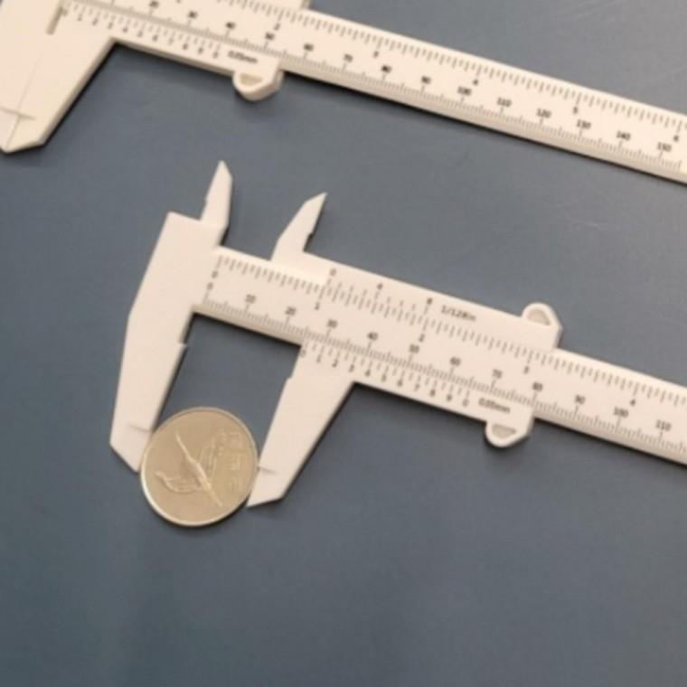 15cm 플라스틱 버니어 캘리퍼스 입문자 측정자 내측 외측 정밀 측정 두께 게이지 초보자