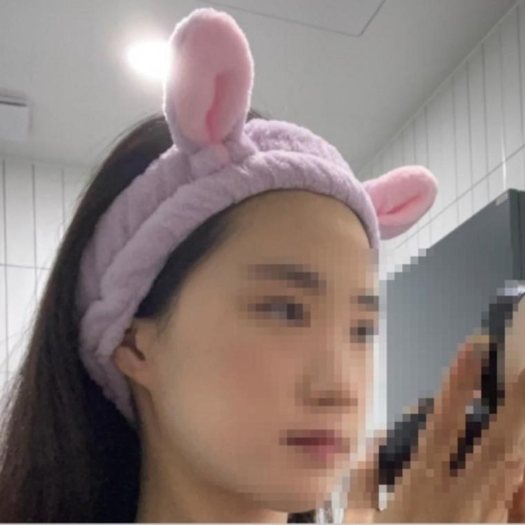 보라 세수 헤어 밴드 머리띠 세면 밴드 앞머리 고정 흘림방지 샤워 세수 남자 여자