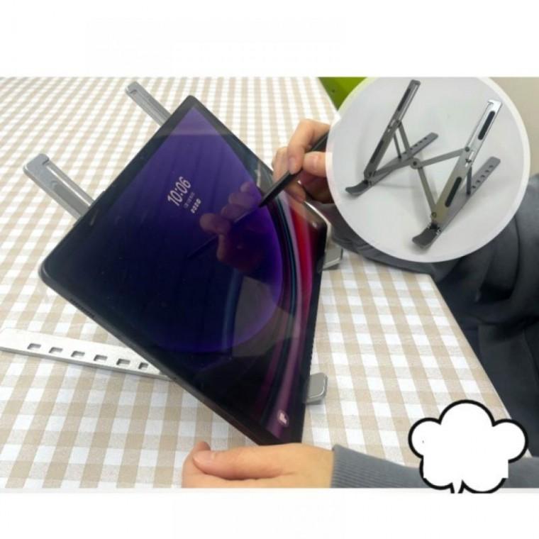 16인치 높이 폭 조절 패드 태블릿 거치대 스탠드 탁상 책상 받침대 접이식 고정대 홀더