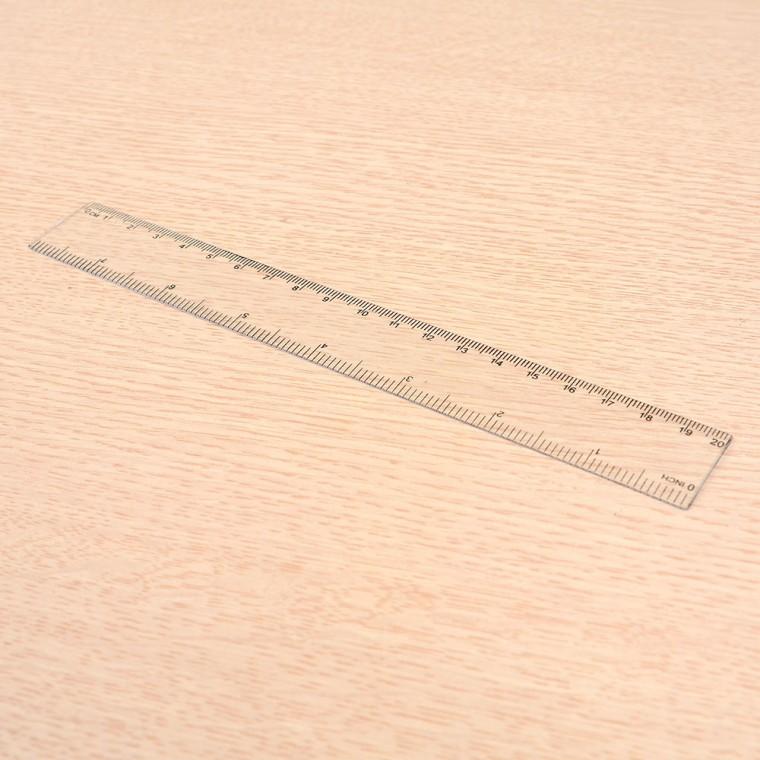 플라스틱자 20cm 직자 오피스용품 투명한자 휴대용자 사무용품