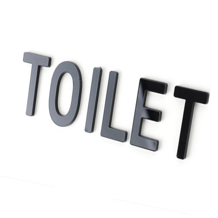 도어사인 공원안내판 TOILET 입체사인