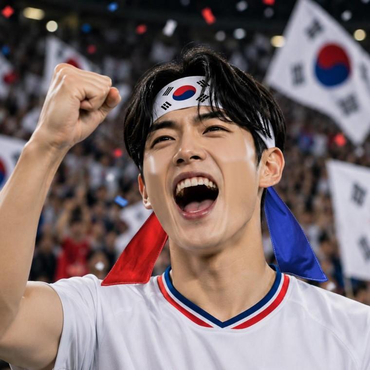 고급형 태극기헤어밴드