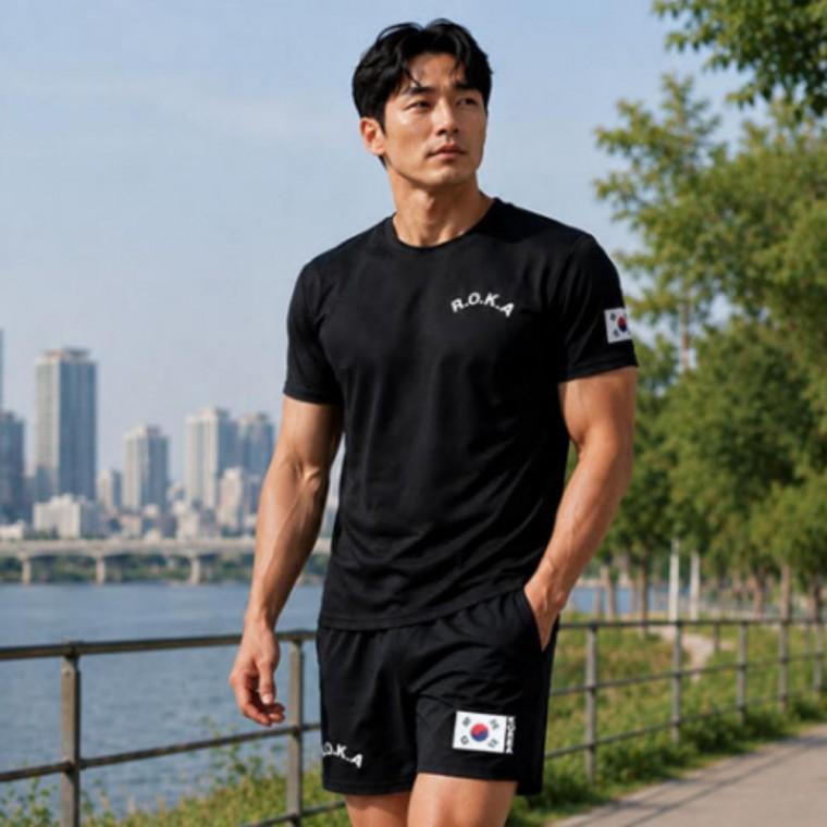 남여공용 아이스 쿨링 여름 운동복 로카 트레이닝 반팔티