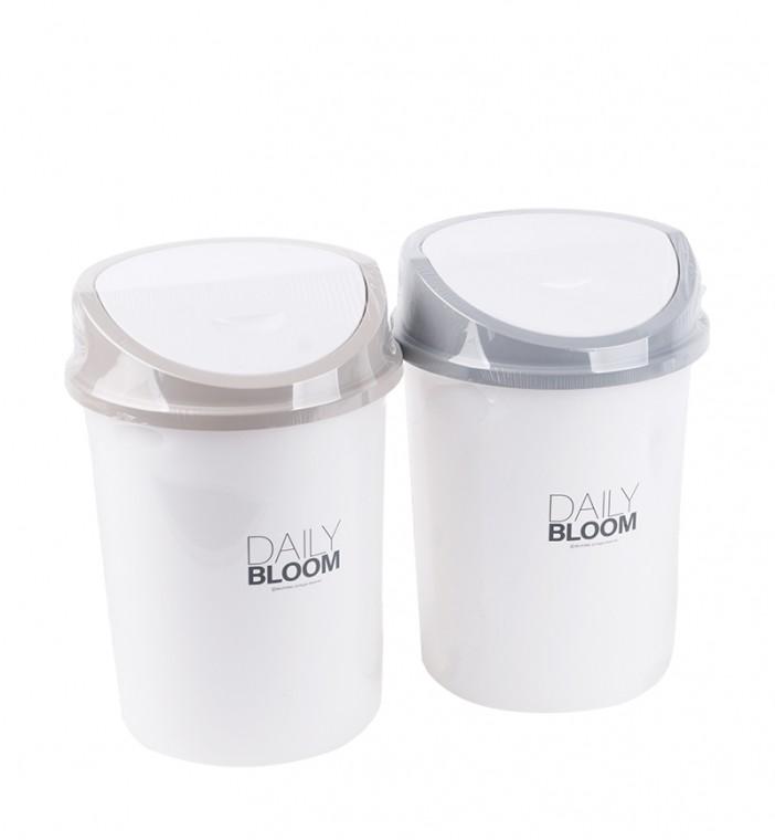 디디샵 국산 데일리 화이트 원형 휴지통 3호 8L (색상랜덤) (484284)