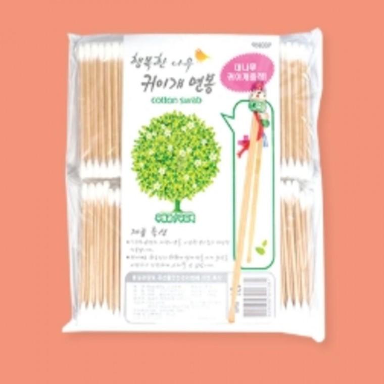 귀이개면봉 400P 2개 귀면봉 귀지면봉 나무면봉