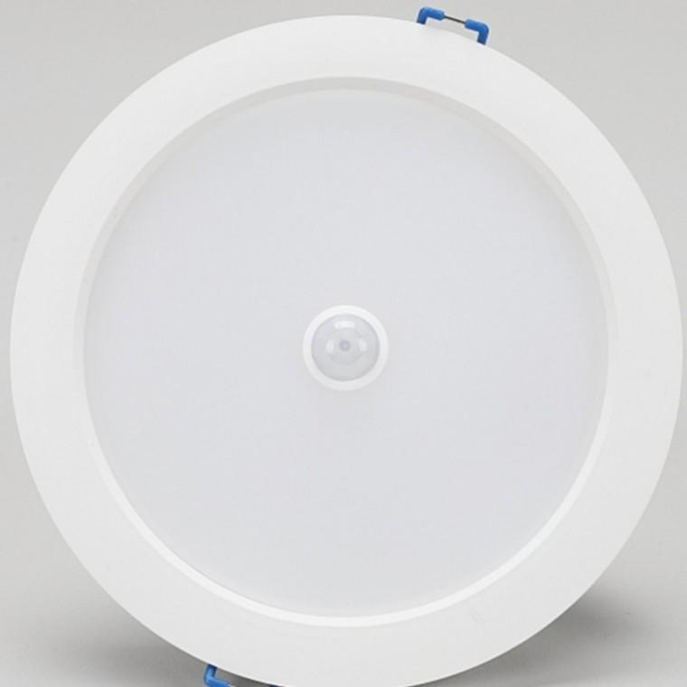 센서 다운라이트 150mm 15W 주광색 복도센서등