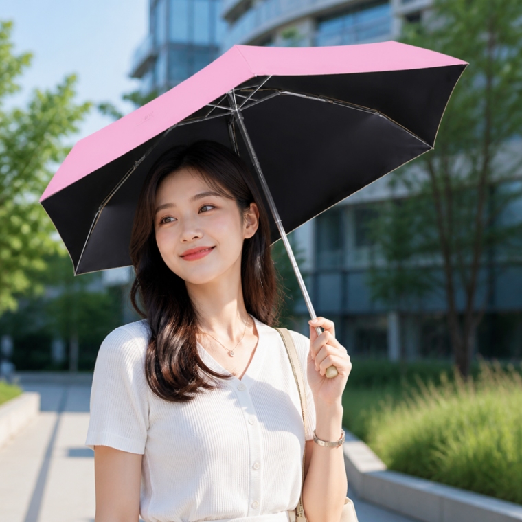 3단 암막 양우산 미니 사이즈 햇빛 가리개 양산 휴대용 경량 우산
