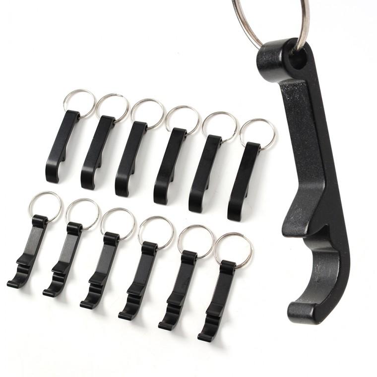 PL 실용적인 열쇠고리 사슴뿔 오프너 열쇠고리 12p세트(5.5cm) (블랙) No31