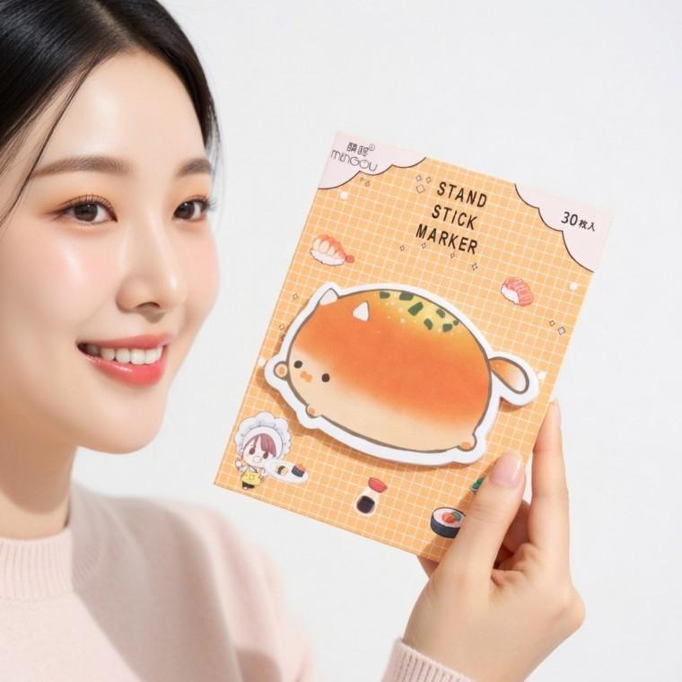 메모정리 다꾸용 캐릭터 스티커 사무실 점착식메모지