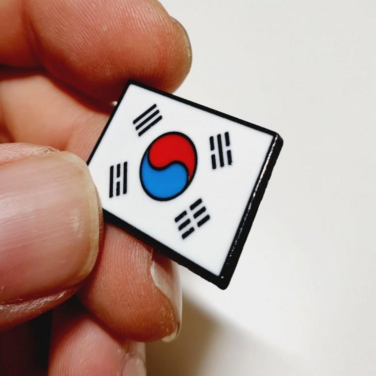 브로치 태극기 국가행사 미니 뱃지 공무원 입체 기념품 입체 공무원