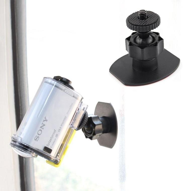 자동차 차 앞면 유리 블랙박스 CCTV 부착 회전 1/4 나사 마운트 거치대
