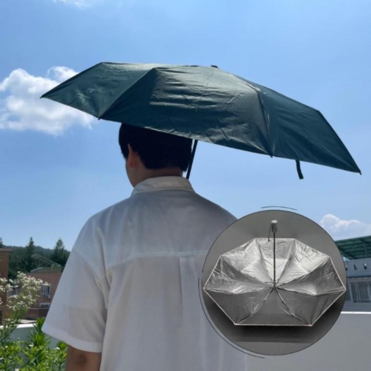 그린 폭98cm 반자동 접이식 암막 양산 우산 겸용 UV차단 우양산 휴대용 남자 여자