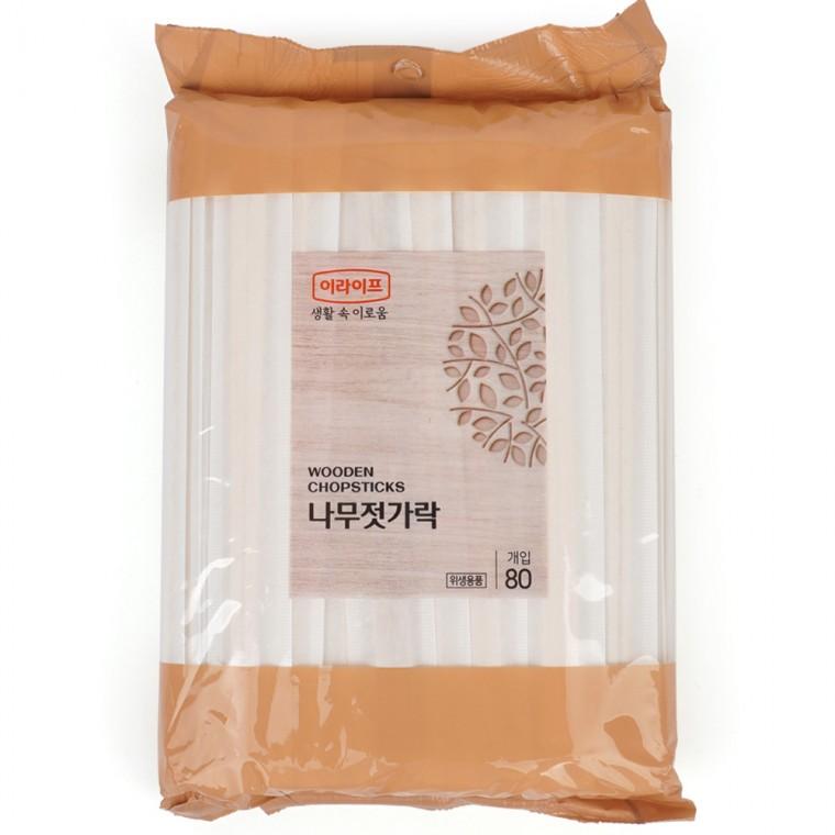 나무젓가락 80개 고급일회용젓가락 일회용나무젓가락 업소용젓가락 일회용젓가락 1회용나무젓가락